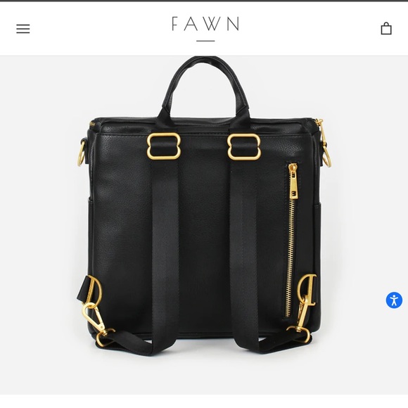 Fawn Designs Mini in Black w/ matching crossbody. - Picture 2 of 15
